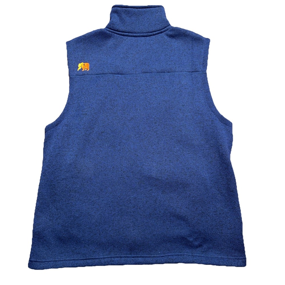 The Normal Brand Full Zip Fleece Vest in Blue Outdoor Men's Large - Picture 5 of 5